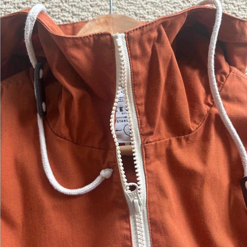 Orange Hooded Anorak Pullover Jacket - Picture 5 of 12